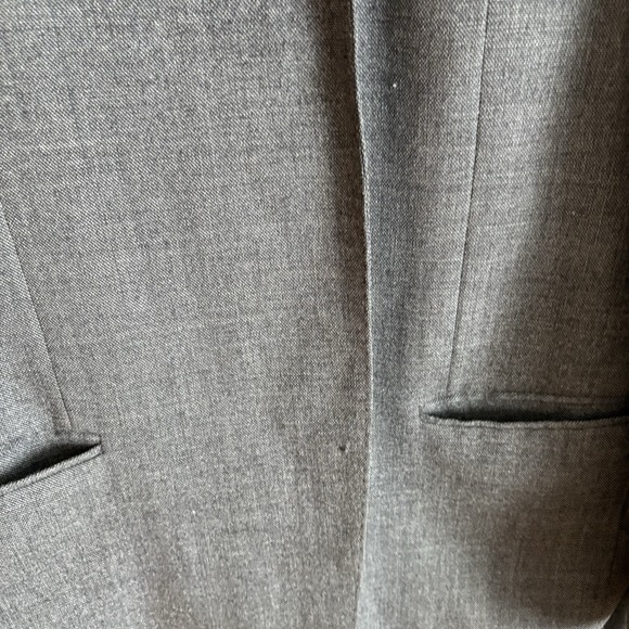 MANTONI jacket blazer coat super 140s 100% wool Gray 44L *Missing Buttons‎ - Picture 3 of 14